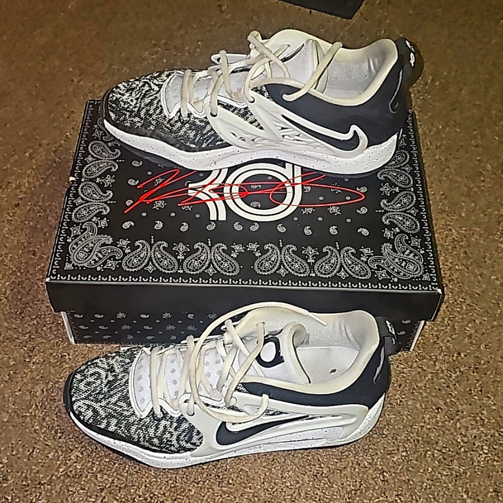 Nike KD 15 Team Oreo White Black Kevin Durant KD Men's